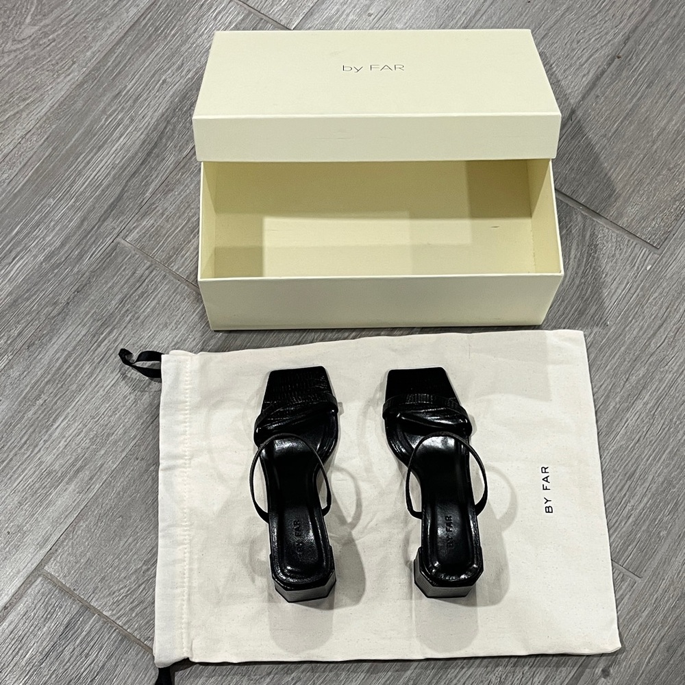 NEW BY FAR Black Strappy Heels